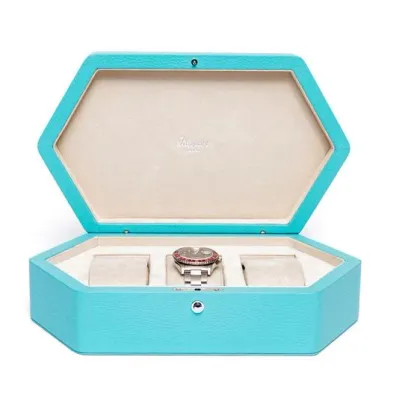 Picture Perfect for travel - a blue watch box for a collector