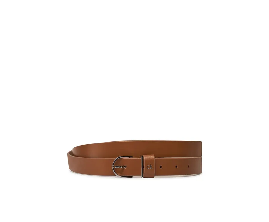 obrazek 1 Calvin Klein Pasek Damski Ck Metal Loop Round Buckle 2.5 K60K613147 Brązowy