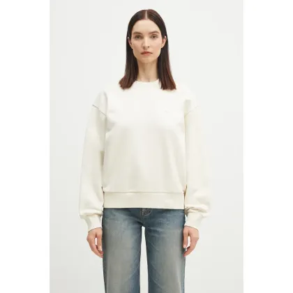 Zdjęcie Carhartt WIP bluza bawełniana Casey Sweatshirt damska kolor beżowy z aplikacją I032643