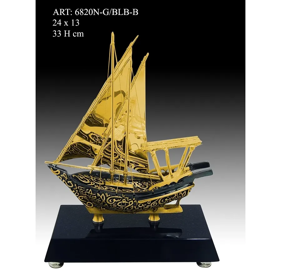 obrazek 1 Ekskluzywna statuetka statku z włoch