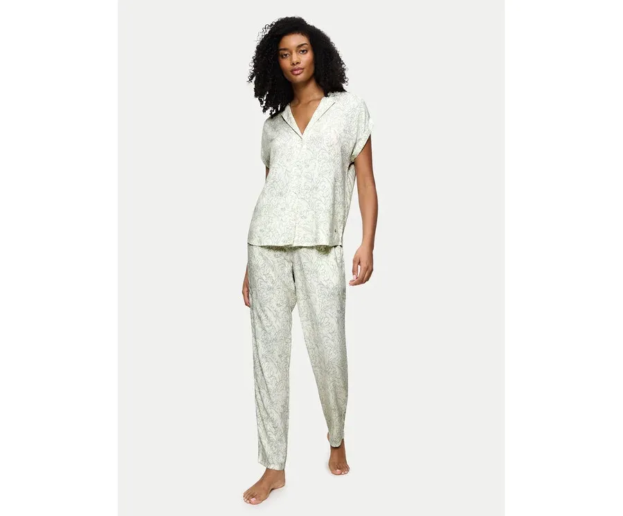 obrazek 1 Triumph Piżama Boyfriend 10222611 Zielony Relaxed Fit