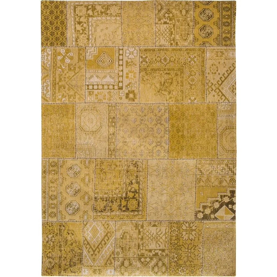 obrazek 1 Elegancki żółty dywan patchwork - PALMYRA GOLD 8686
