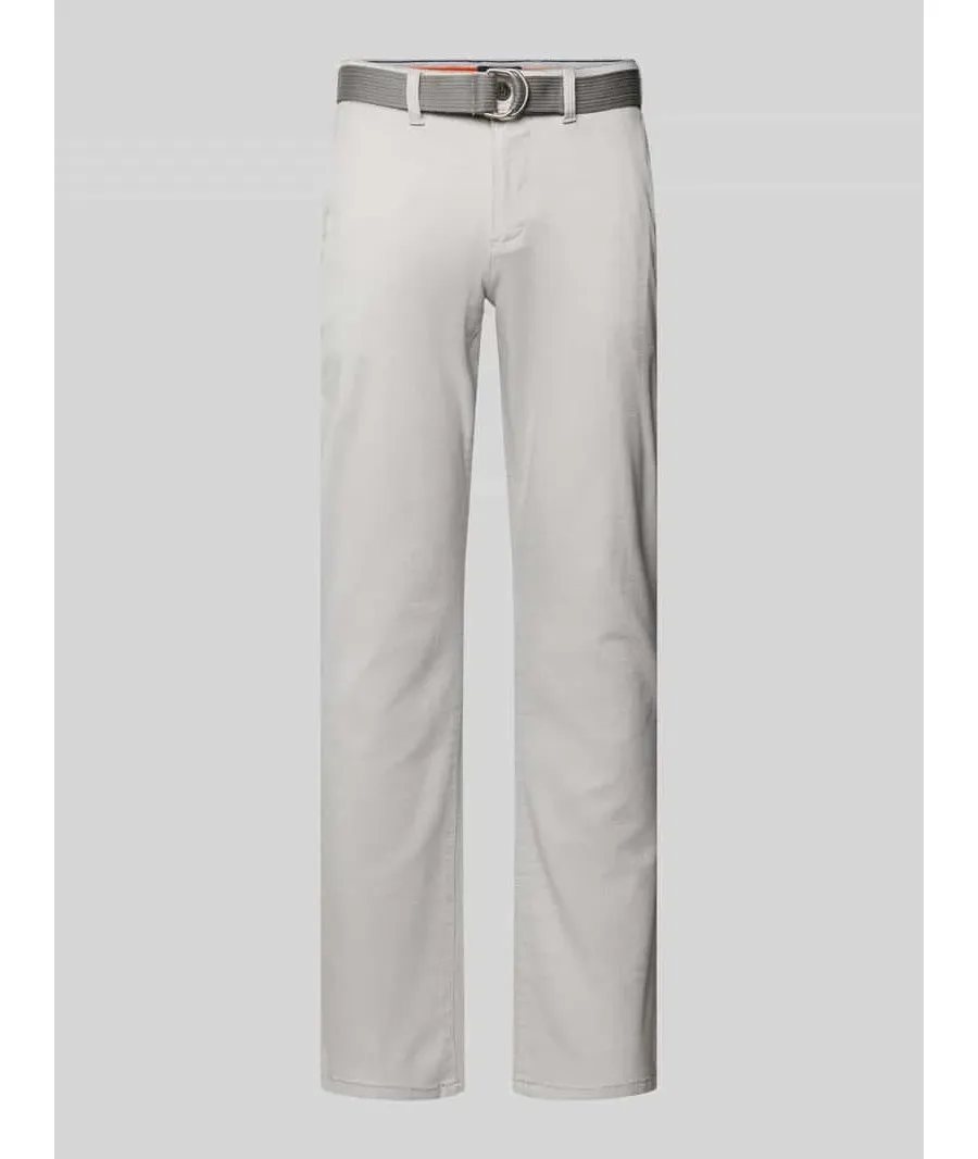 obrazek 1 Chinosy o kroju slim fit z paskiem