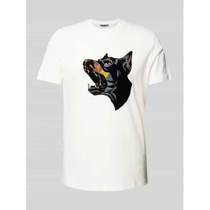 Zdjęcie T-shirt o kroju regular fit z okrągłym dekoltem