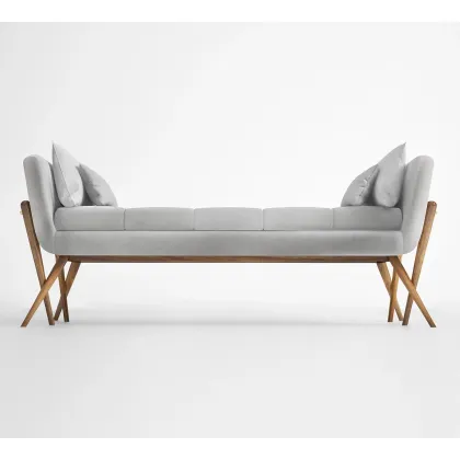 Zdjęcie Szara luksusowa ławka do wyjątkowych apartamentów – Muranti