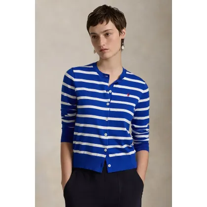 Zdjęcie Polo Ralph Lauren kardigan damski kolor niebieski lekki 211891885