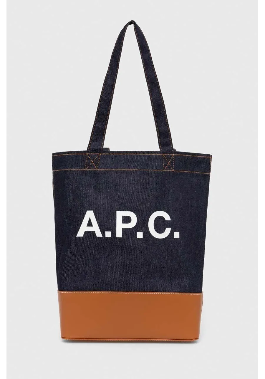 obrazek 1 A.P.C. torba tote axel kolor brązowy CODDP-M61444