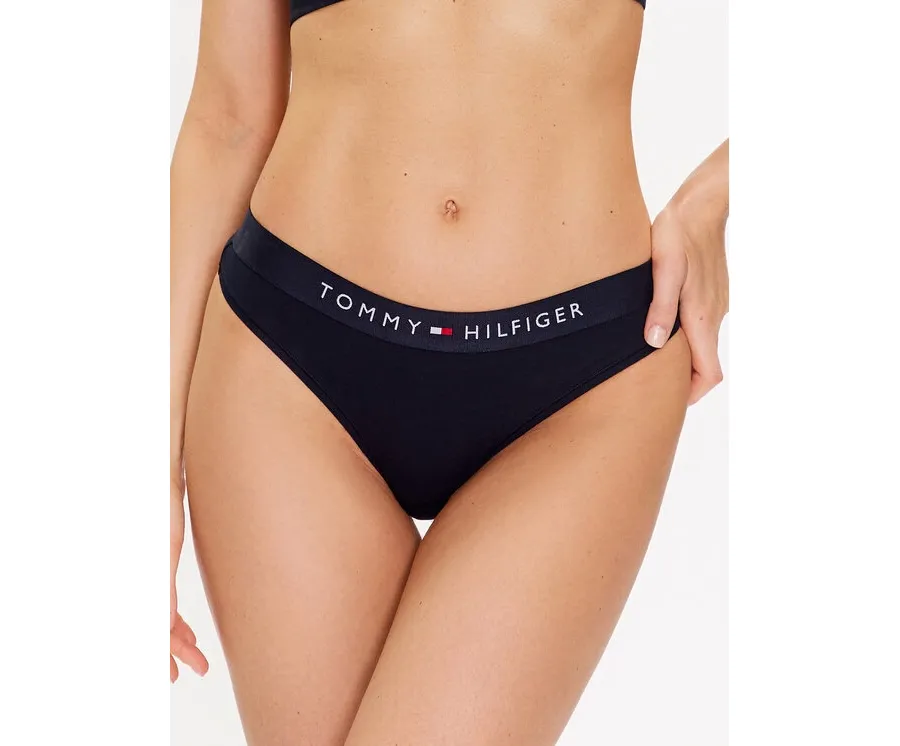 obrazek 1 Tommy Hilfiger Stringi UW0UW04146 Granatowy