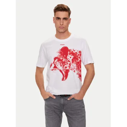 Zdjęcie Hugo T-Shirt Dikobra 50519013 Biały Regular Fit HUGO