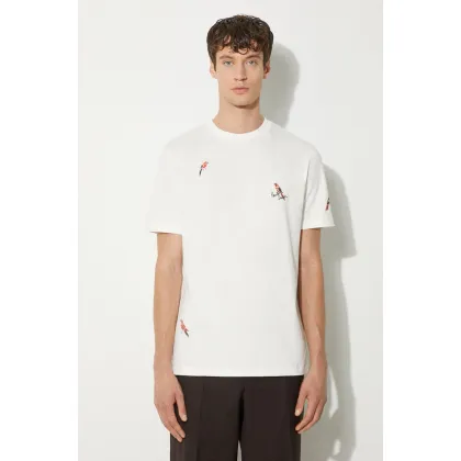 Zdjęcie Paul Smith t-shirt bawełniany męski kolor biały z aplikacją M1R-919T-NP4322