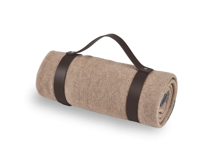 obrazek 2 Elegancki skórzany pas do koca w kolorze czekoladowym