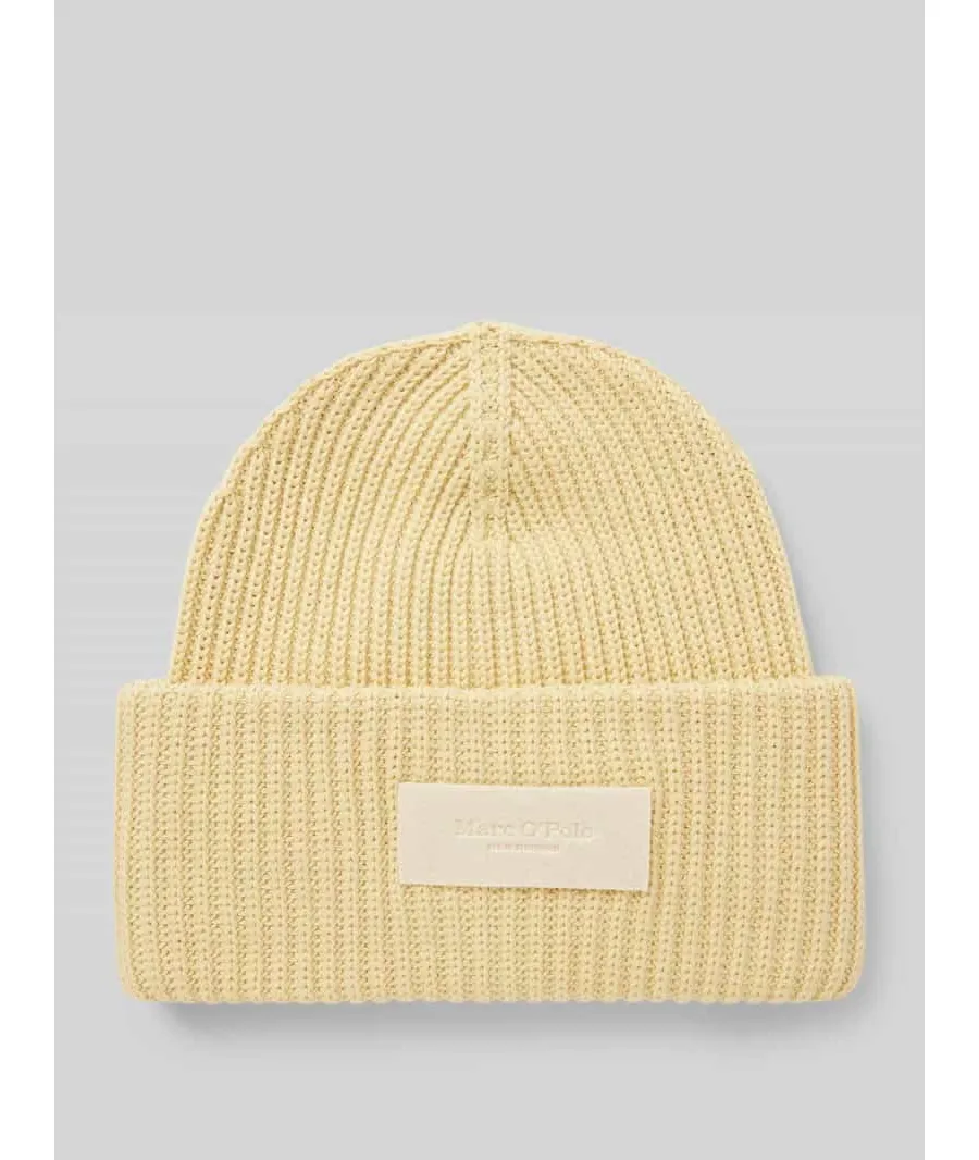 obrazek 1 Czapka beanie z czystej bawełny z naszywką z logo