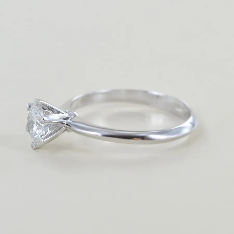 obrazek 4 Włoski pierścionek Solitaire Crown z brylantem