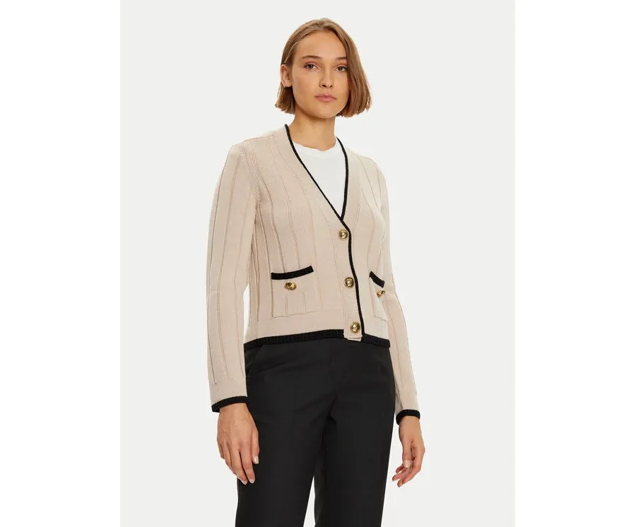 obrazek 1 Luisa Spagnoli Kardigan Mozione 58437 Beżowy Regular Fit