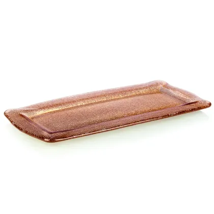 Picture Beautiful stylish rectangular Kerala tray in copper color - IVV