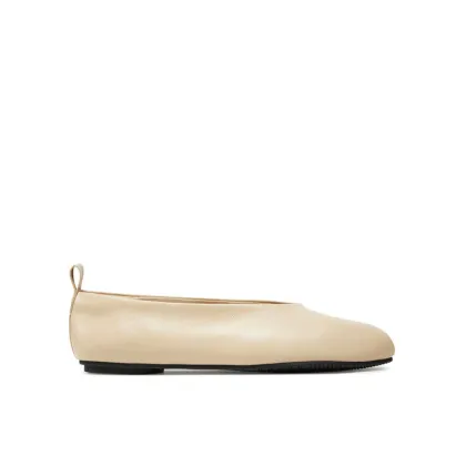 Zdjęcie Calvin Klein Jeans Baleriny Ballerina Leather YW0YW01803 Beżowy