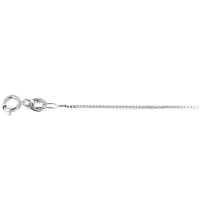 Zdjęcie Klasyczny łańcuszek unisex w białym zlocie (90 cm)