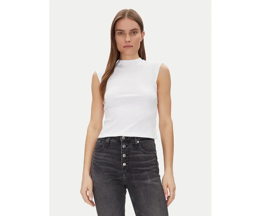 obrazek 1 Calvin Klein Top Liquid Touch Top K20K208422 Biały Slim Fit