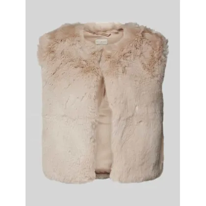 Zdjęcie Kamizelka z sztucznego futra z okrągłym dekoltem