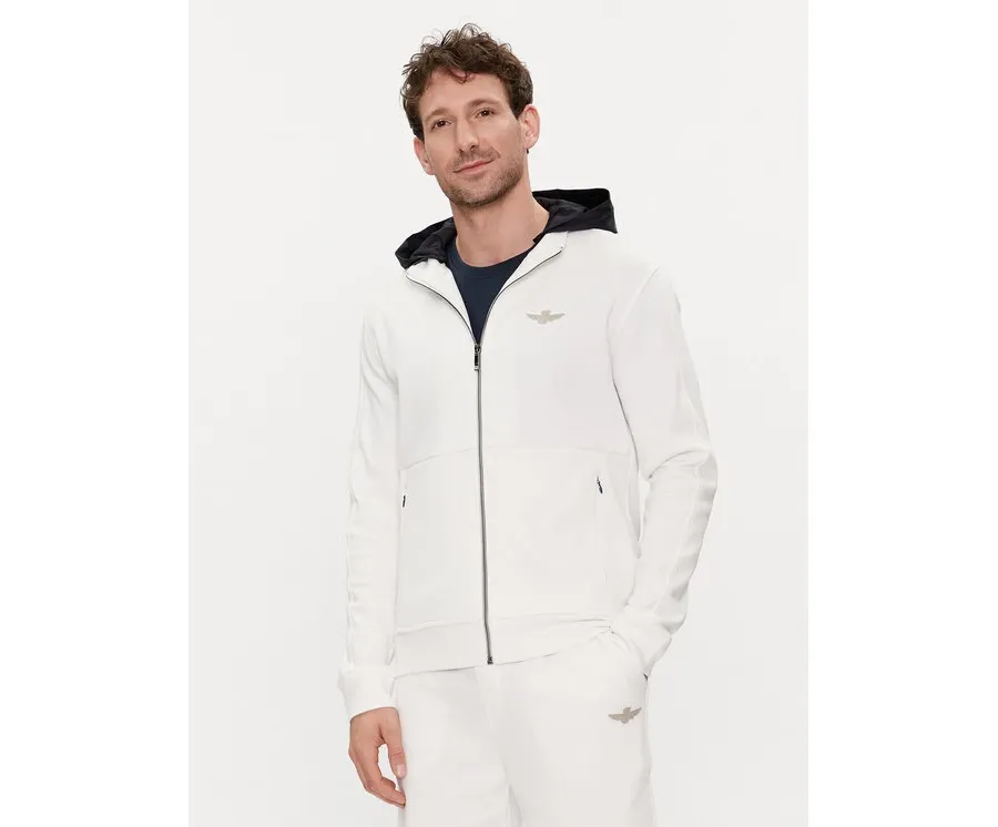 obrazek 1 Aeronautica Militare Bluza 241FE1867P329 Écru Regular Fit