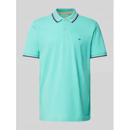 Zdjęcie Koszulka polo o kroju regular fit z paskami w kontrastowym kolorze