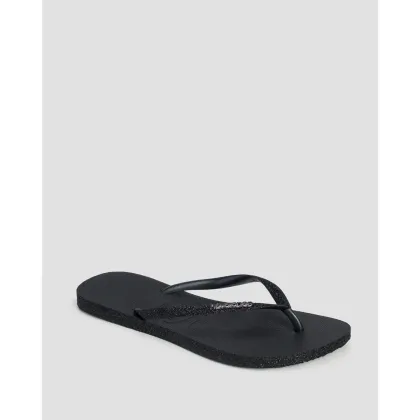 Zdjęcie Japonki Damskie Havaianas Slim Sparkle Ii Czarne