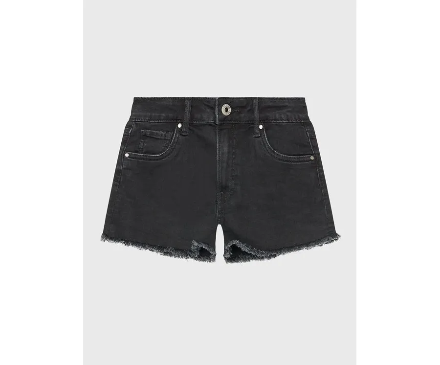 obrazek 1 Pepe Jeans Szorty jeansowe Patty Short PG800783XR0 Czarny Regular Fit