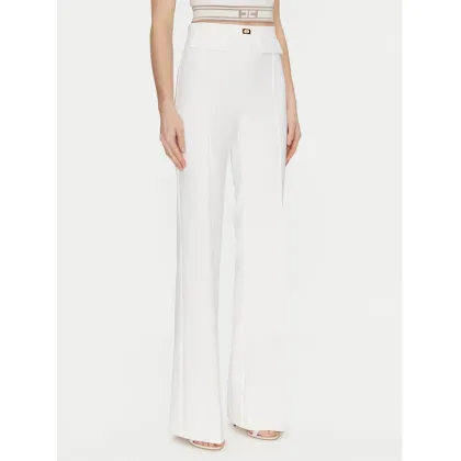 Zdjęcie Elisabetta Franchi Spodnie materiałowe PA-078-51E2-V300 Biały Regular Fit