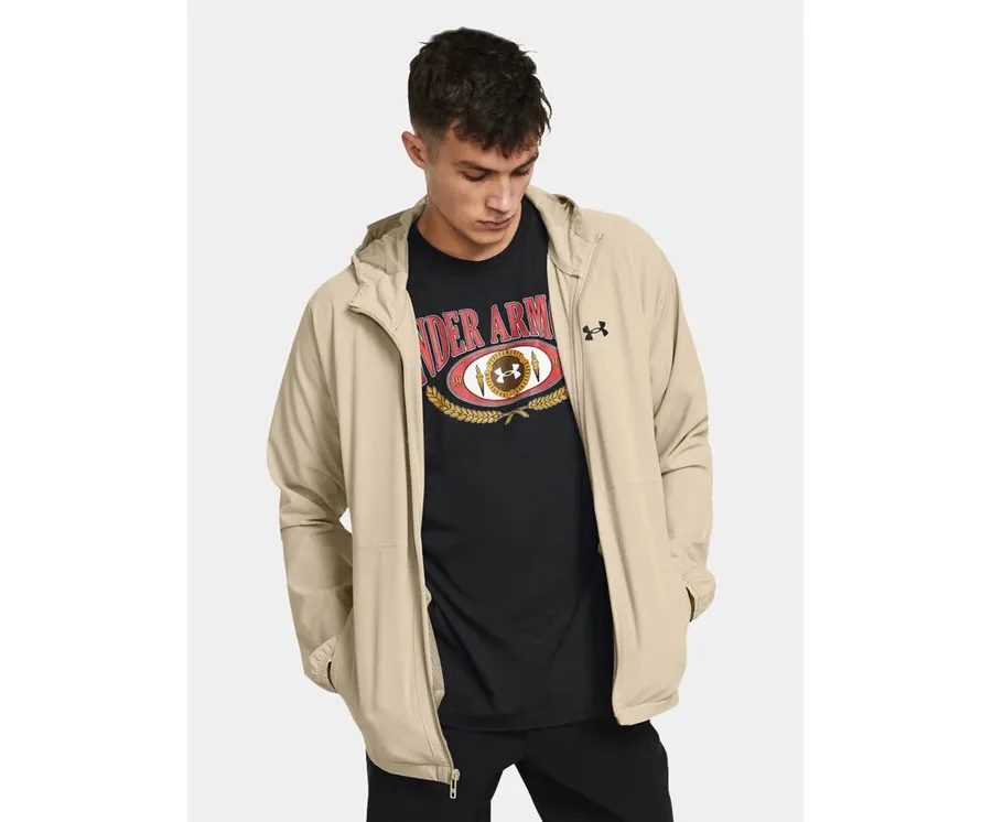 obrazek 1 Under Armour Wiatrówka Ua Stretch Woven Windbreaker 1377171-289 Khaki Fitted Fit