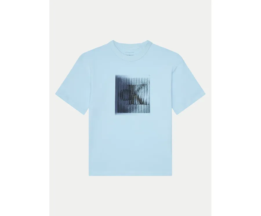 obrazek 1 Calvin Klein Jeans T-Shirt IB0IB02356 Błękitny Regular Fit