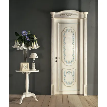 Zdjęcie Oryginalne ręcznie dekorowane włoskie drzwi w stylu antycznym