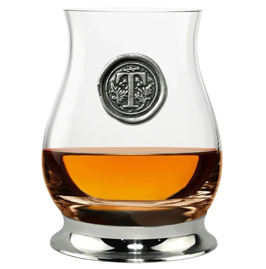 obrazek 6 Szklanka do whisky z dowolną literą alfabetu na prezent