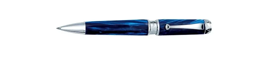 obrazek 2 Morskoniebieski Emblema Długopis Srebro Celluloid Montegrappa