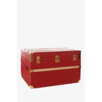 Picture Exclusive red leather trunk - terrida