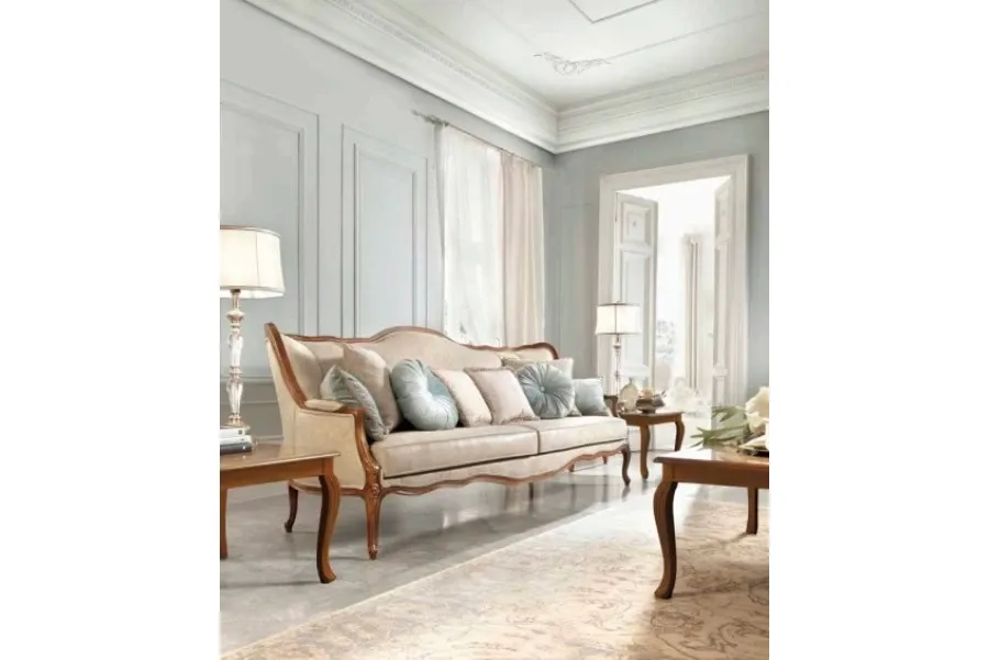 obrazek 1 Klasyczna sofa 3-osobowa do stylowych salonów - Casa + 39