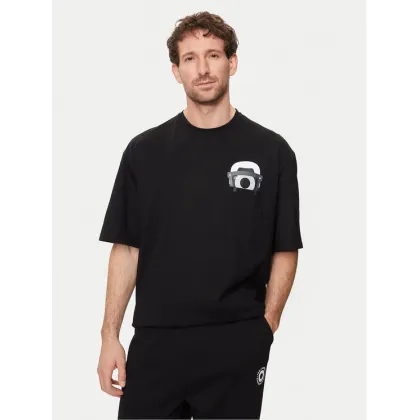 Zdjęcie KARL LAGERFELD T-Shirt 755099 542270 Czarny Regular Fit
