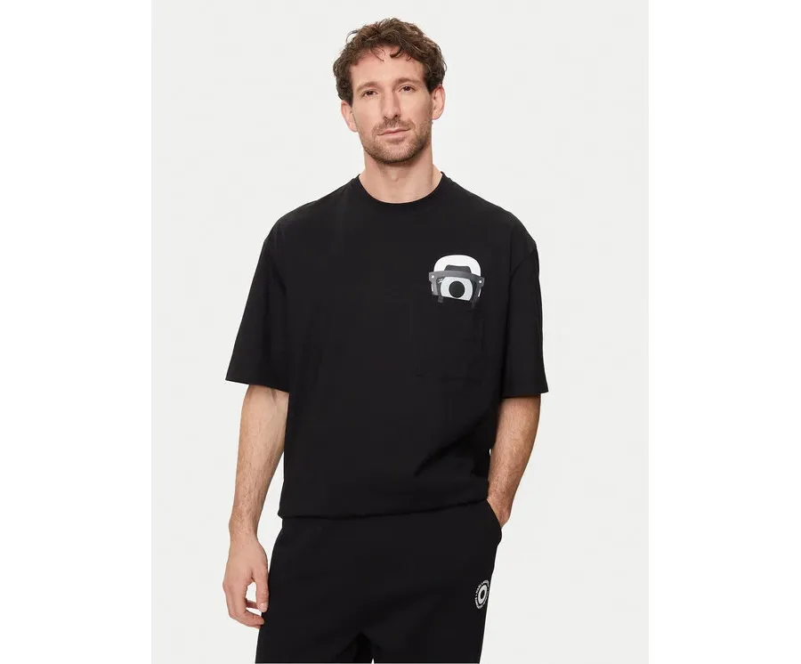 obrazek 1 KARL LAGERFELD T-Shirt 755099 542270 Czarny Regular Fit