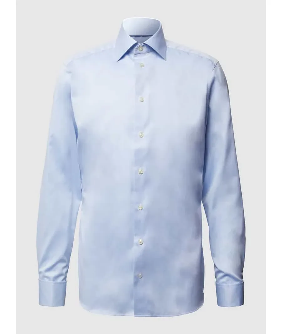 obrazek 1 Koszula biznesowa o kroju slim fit z diagonalu