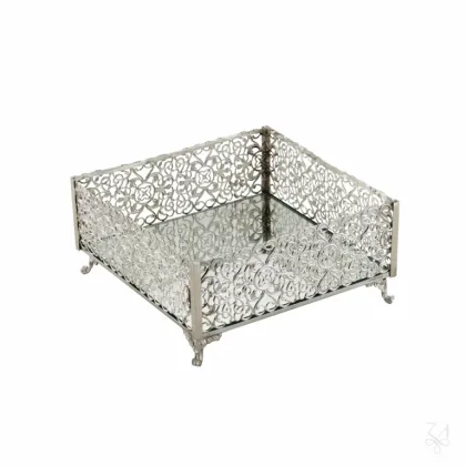 Zdjęcie Luksusowy ażurowy srebrny serwetnik - Zaramella Argenti