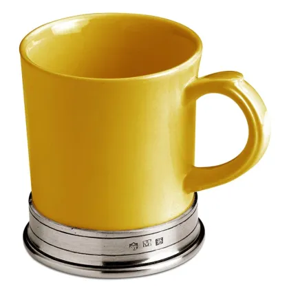 Picture Traditional ceramic mug - yellow variant