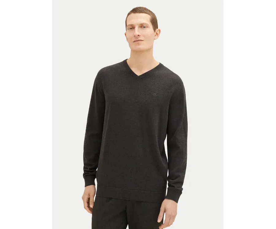 obrazek 1 Tom Tailor Sweter 1038427 Szary Regular Fit