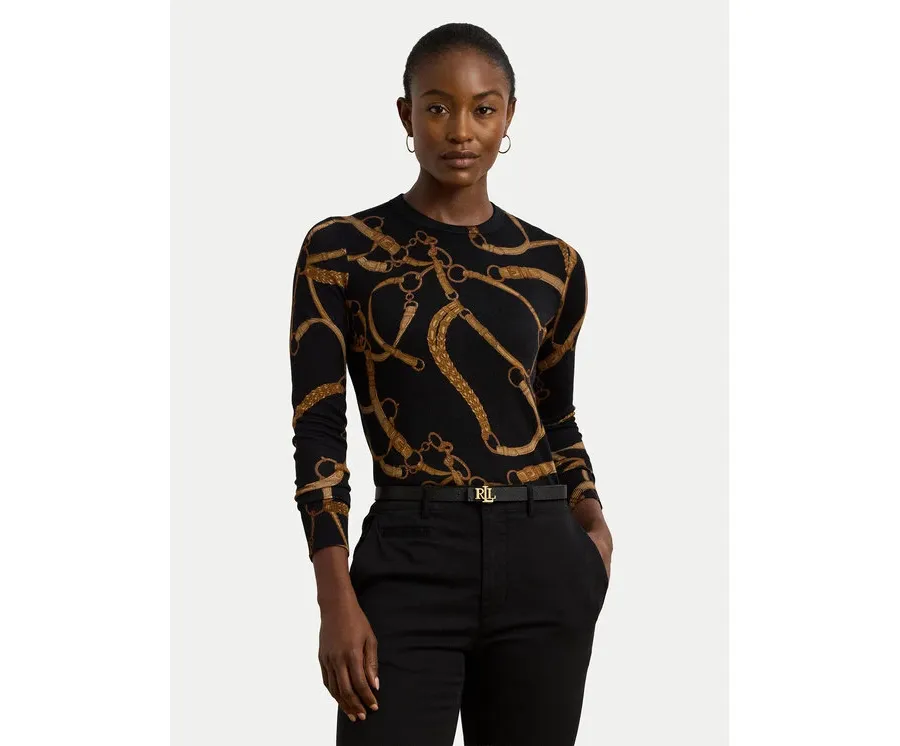 obrazek 1 LAUREN RALPH LAUREN Bluzka 200971373001 Czarny Slim Fit