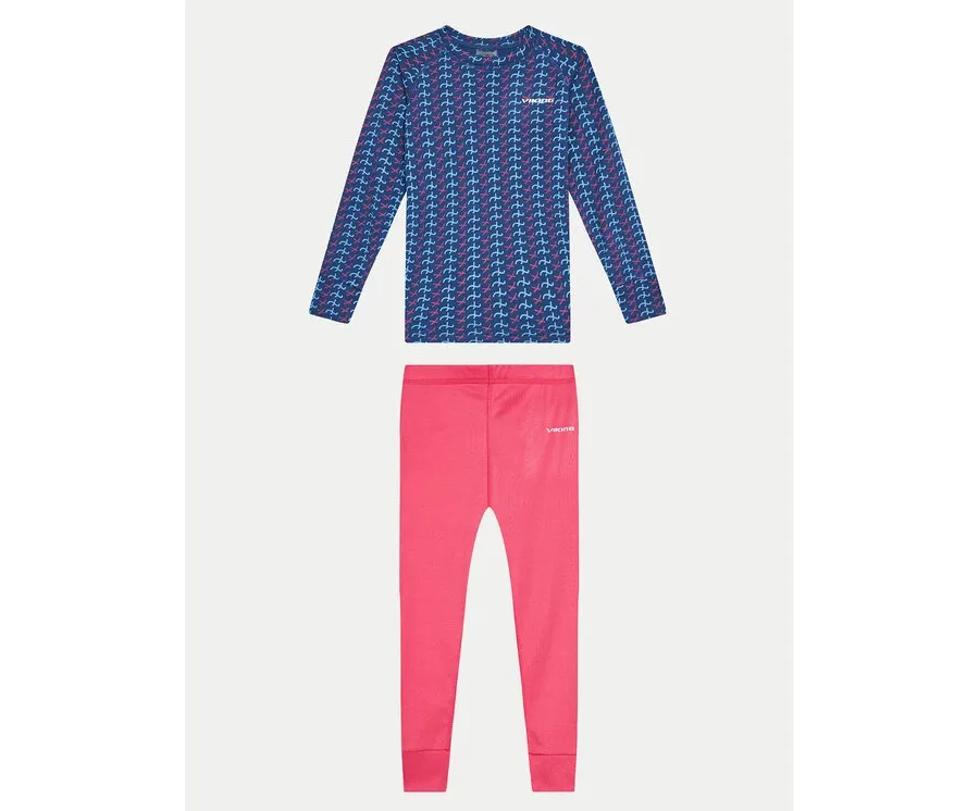 obrazek 1 Viking Komplet bielizny termoaktywnej Nino Kids Set 500/21/6590/46 Granatowy Skinny Fit