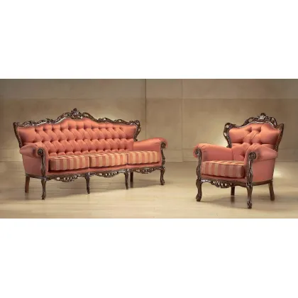 Zdjęcie Stylowa sofa i fotel w stylu francuskim do wyjątkowego wnętrza – Morello Gianpaolo