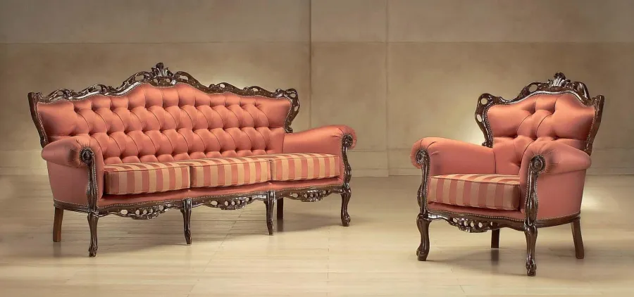 obrazek 1 Stylowa sofa i fotel w stylu francuskim do wyjątkowego wnętrza – Morello Gianpaolo