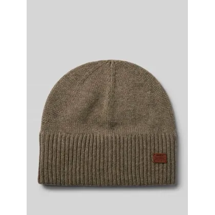 Zdjęcie Czapka beanie z aplikacją z logo model ‘LACKE’