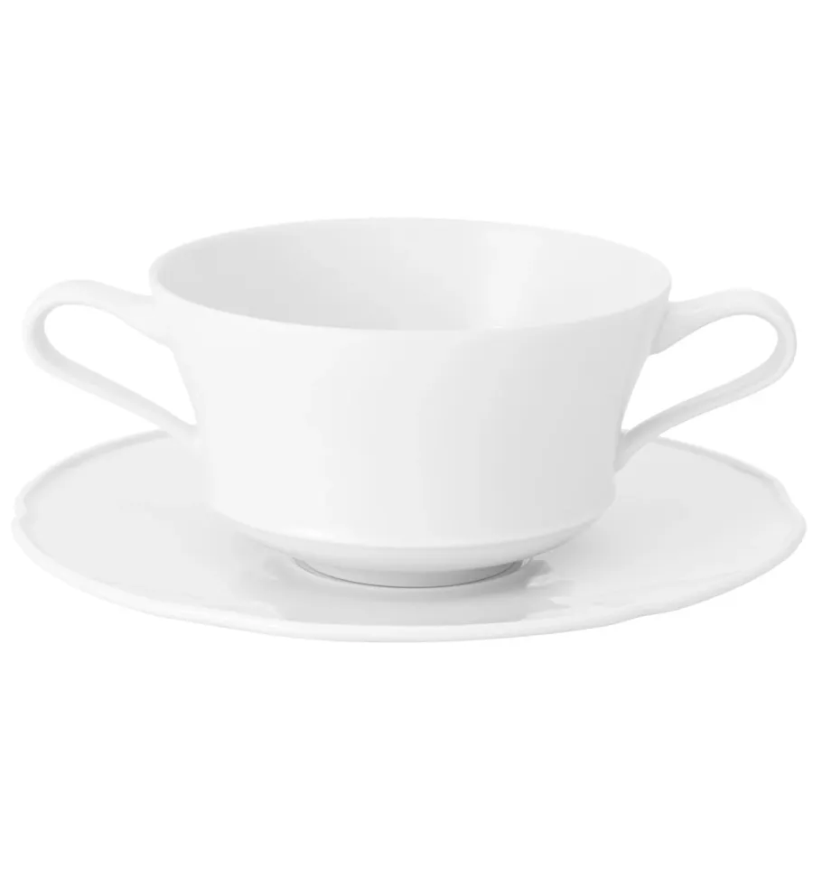 obrazek 1 Porcelanowa filiżanka ze spodkiem z nowoczesnej kolekcji Crown White - Vista Alegre