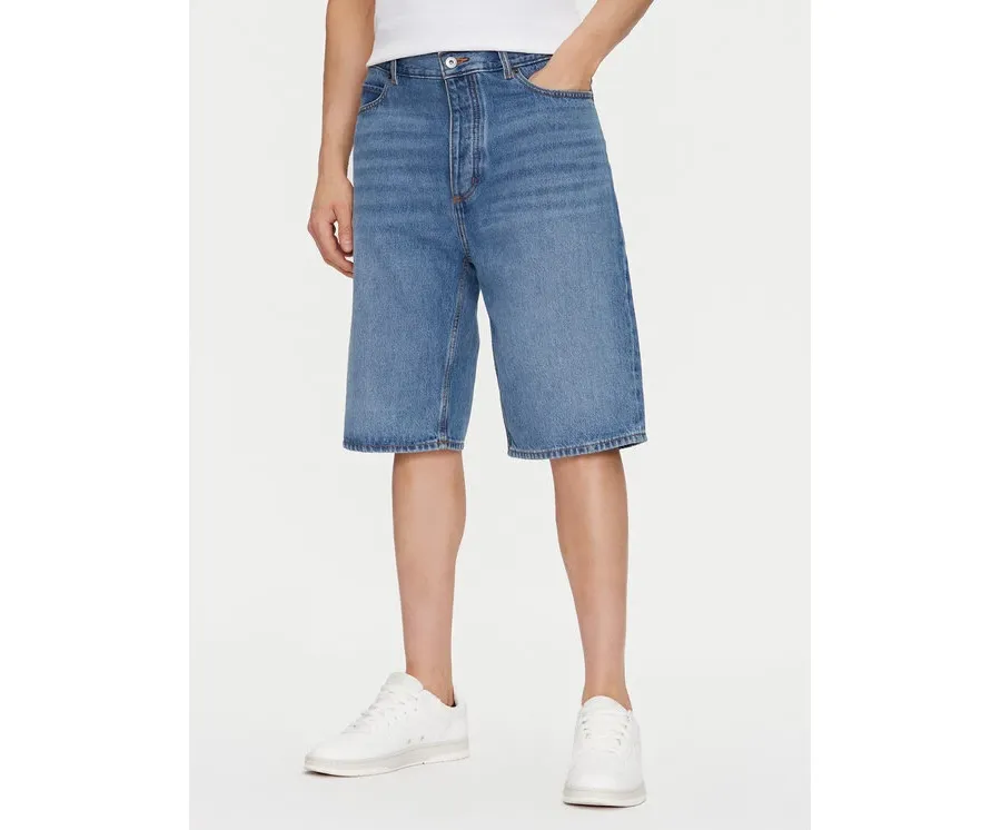 obrazek 1 HUGO Szorty jeansowe Skate 50539816 Niebieski Straight Fit