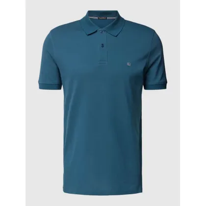 Zdjęcie Koszulka polo o kroju slim fit w jednolitym kolorze