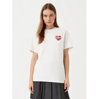 Zdjęcie HUGO T-Shirt Vintage 50534545 Biały Boxy Fit